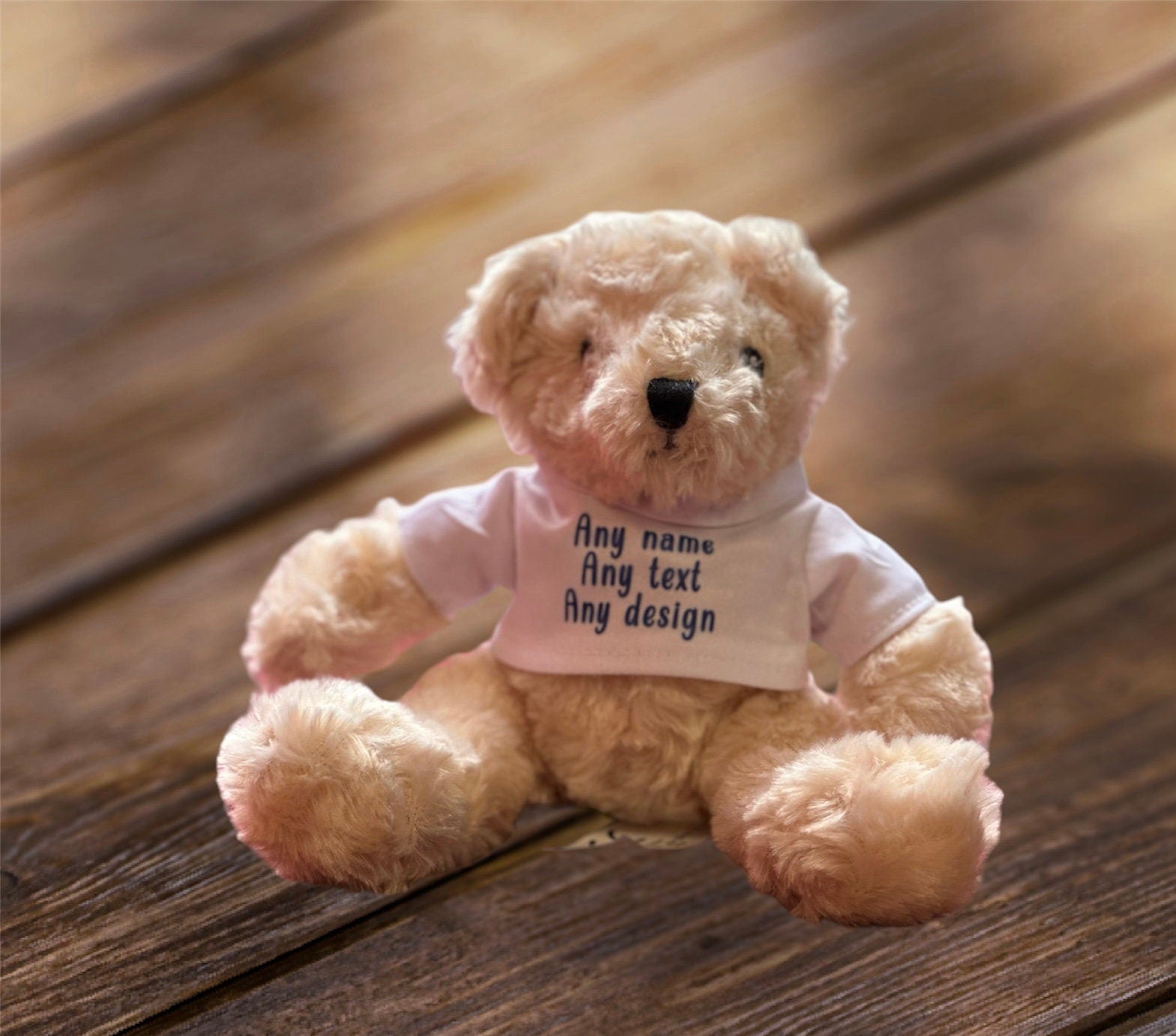 Little Henry 15cm Teddy Bear With Personalised Customisable T Shirt Hey Printo