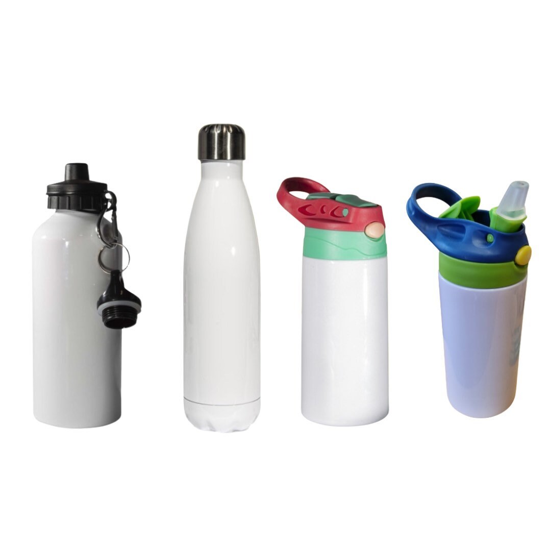 Personalised Reusable Water Bottles - Custom Add Your Own Image / Text / Design / Logo - Choose Style - Eco Friendly