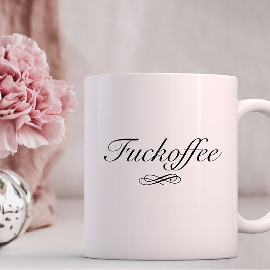 Fuckoffee - Funny Swear Word White Mug - Perfect Gift