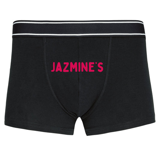 Valentines Boxer shorts - Personalised text - Mens Pants - Add your Name or Text