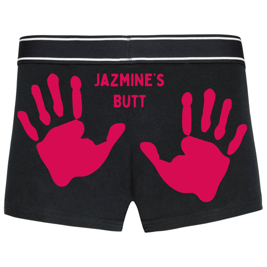 Boxer shorts - Personalised text - (name)'s Butt