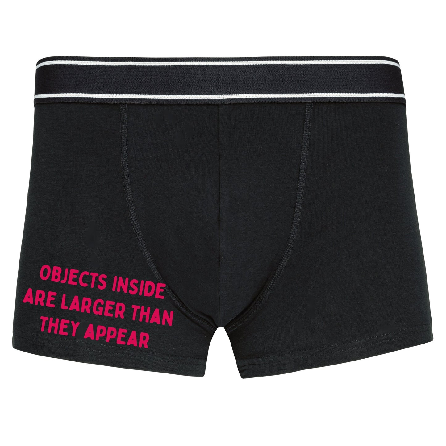 Boxer shorts - Objects inside are larger than they Appear - - Innuendo