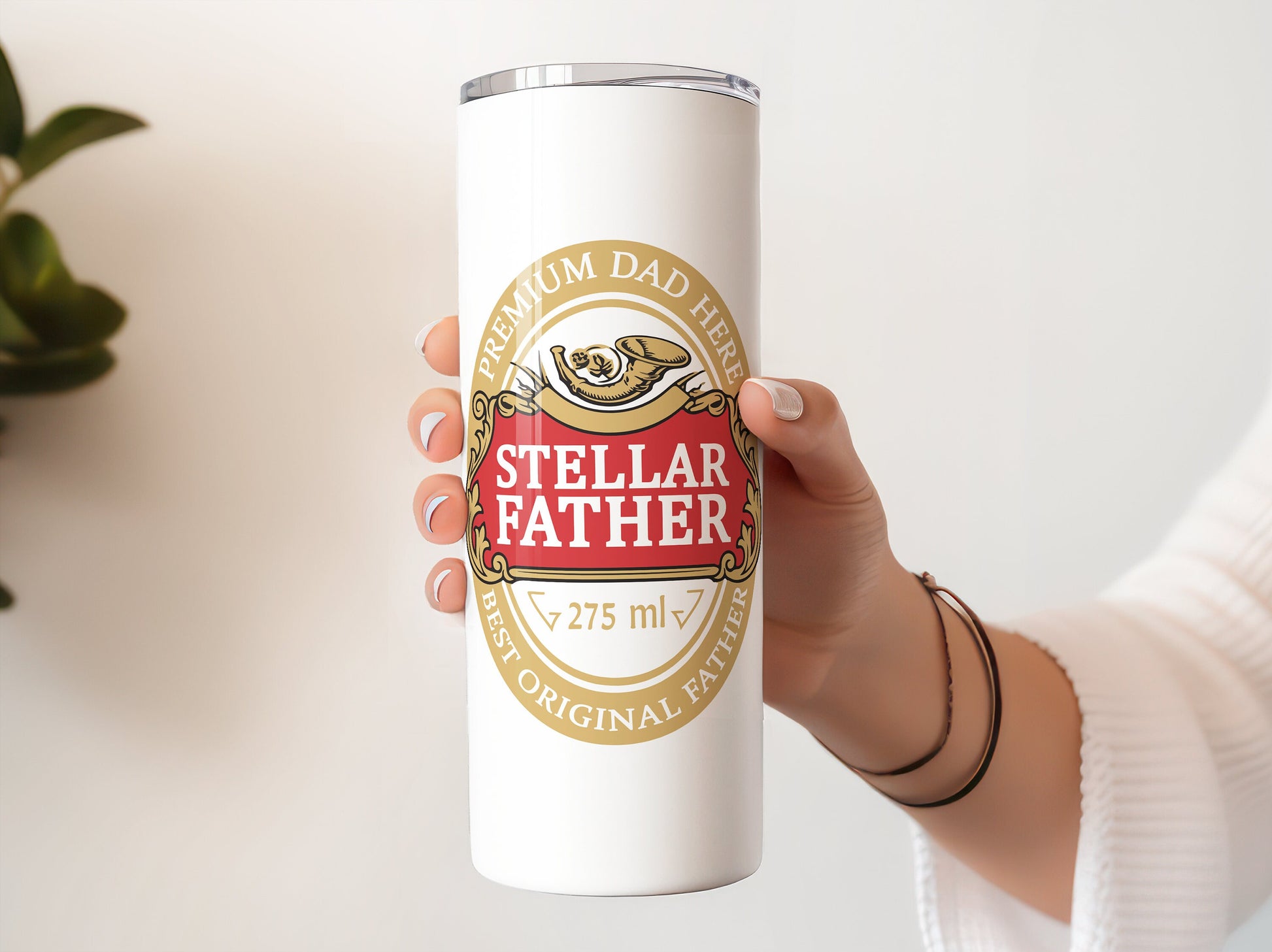 Stellar Farther 20oz Stainless Steel Tumbler with Reusable Straw Metal / Plastic Bottle Perfect Gift - Christmas / Birthday.