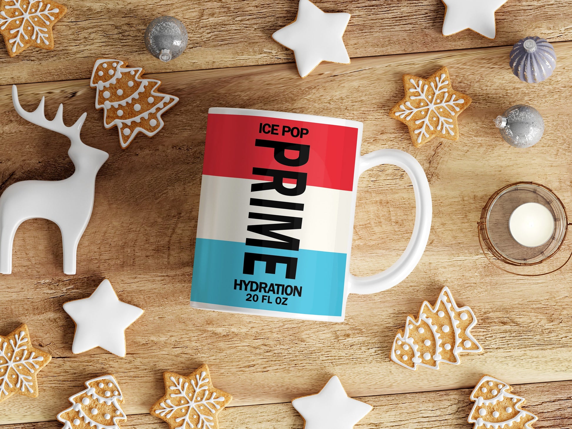 Prime Novelty White 11oz Ceramic Mug - Christmas- Birthday - Ideal Gift