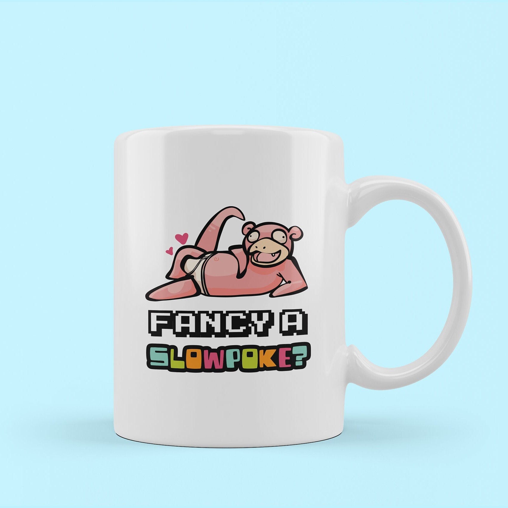 sexy pokemon mug. fancy a slowpoke? naked pokemon on the mug