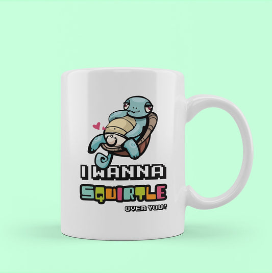 Squirtle, Pokemon Valentines, Valentines Day Present For Him, funny mug, rude gift. Geeky Gifts, Nerdy Gifts