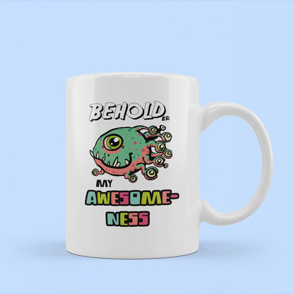 funny d n d mug,cool gamer mug, joke mug,fantasy monster beholder